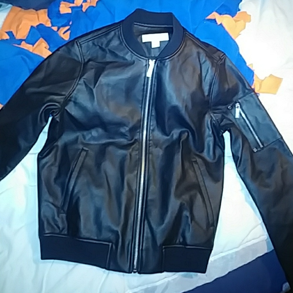 michael kors leather jacket